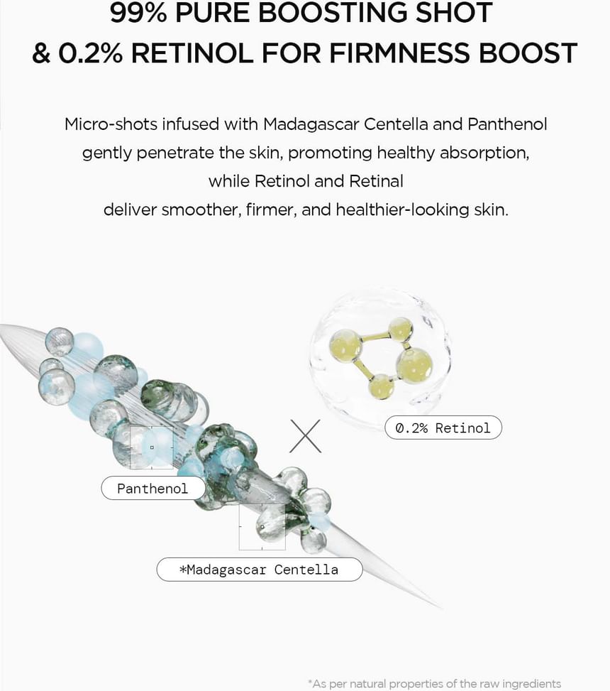 SKIN1004 - Lab in Nature Madagascar Centella Retinol 0.2 Boosting Shot Ampoule